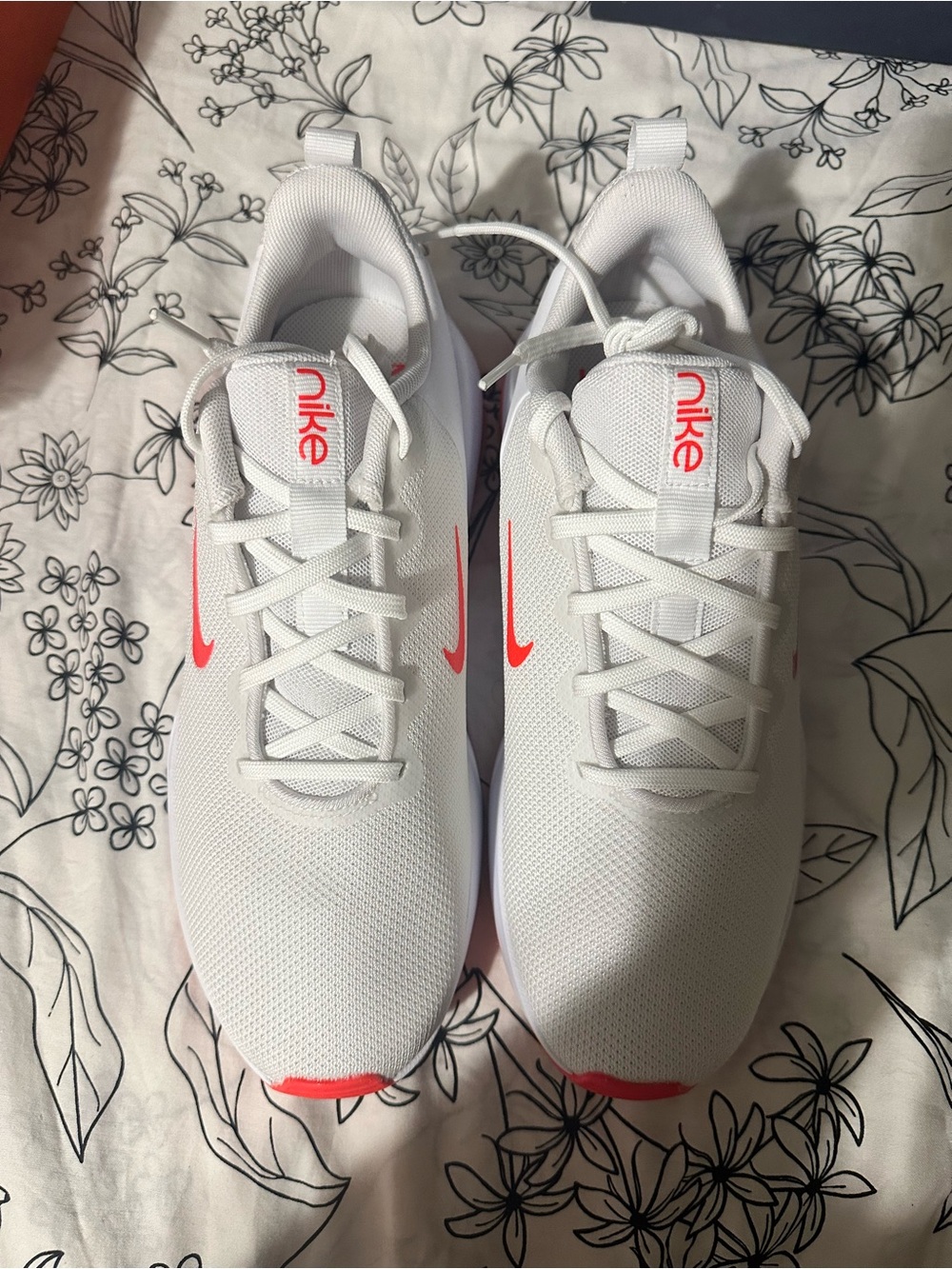 Nike Women’s White Athletic Sneakers with Accent color